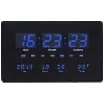 שעון קיר/שולחני דיגיטלי תאורת לד דק במיוחד