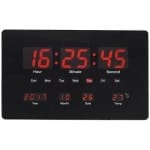 שעון קיר/שולחני דיגיטלי תאורת לד דק במיוחד