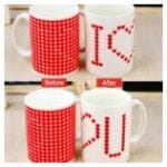 ספל לבבות מחליף צבעים "I ❤ U"