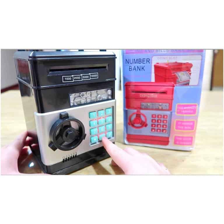 קופת כספת קוד דיגיטלית מושכת שטרות-צבע כסוף