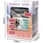 קופת חיסכון לילדים כספת קוד דיגיטלית מושכת שטרות