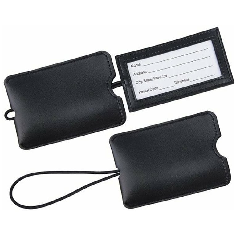 "פרימיום" תג מזוודה נשלף דמוי עור