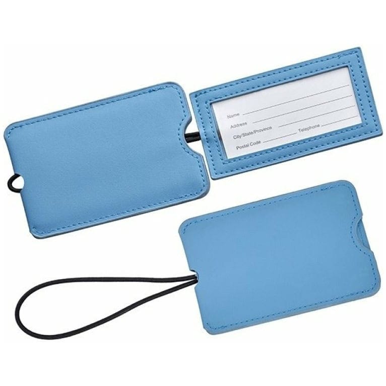 "פרימיום" תג מזוודה נשלף דמוי עור