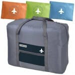 תיק נסיעות אפור מתקפל לנרתיק נשיאה