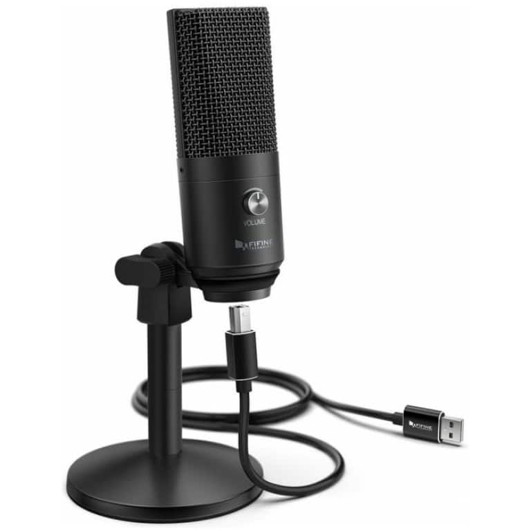 מיקרופון USB כולל יציאת אוזניות ל-PC/MAC Fifine K670