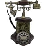 טלפון עץ אמיתי  צג מזוהה מעוגל