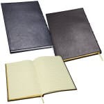 מחברת כריכת PU דמוי עור יוקרתי A5 פתיחה עברית 80 דף מבית המותג גבעוני