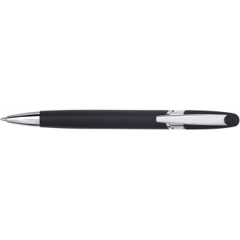 "פולאריס" עט מתכת ראש כדורי סיליקון מט שחור