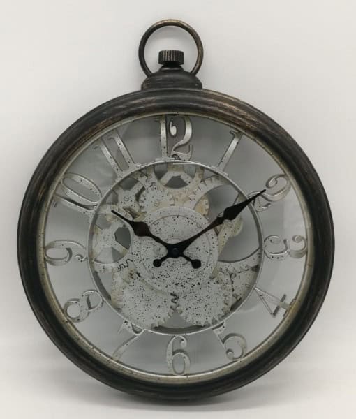 5472-3412-2 שעון קיר דמוי כיס גלגלי שיניים – תמונה 1