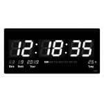 שעון קיר דיגיטלי  לד ספרות בצבעים שונים