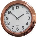 ⁦שעון קיר מתכת קלאסי בגימור מבריק⁩ – תמונה ⁦2⁩