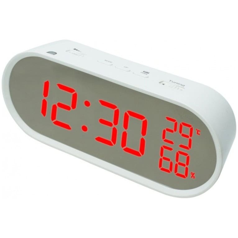 שעון רדיו מעורר שולחני בתצוגת לד - מטרהורן