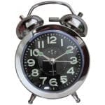 שעון מעורר פעמונים ממתכת עם זכוכית בומביי