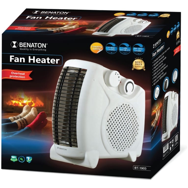 ⁦מפזר חום עומד איכותי בעיצוב ייחודי BENATON BT-1903⁩ – תמונה ⁦2⁩