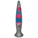 מנורת לבה צבעונית ורודה