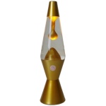 מנורת לבה מטאלית בעיצוב קלאסי זהב