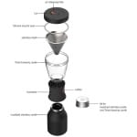 ⁦מכשיר חליטת קפה להכנת משקה קר Coldbrew משולב עם מיכל תרמי נירוסטה מבית ASOBU⁩ – תמונה ⁦5⁩