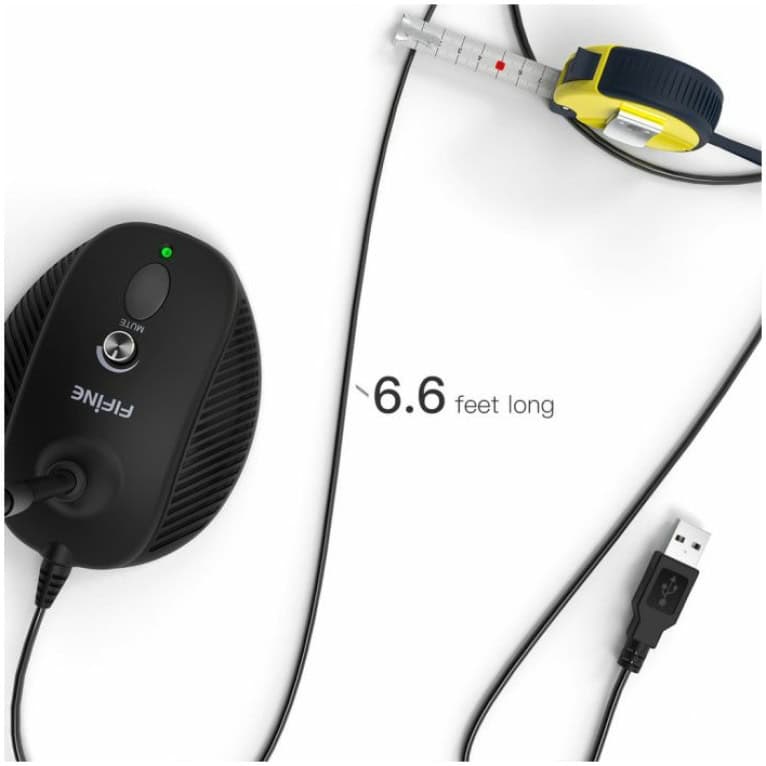 מיקרופון גוזנק USB למחשב לשיחות זום/סקייפ Fifine k052