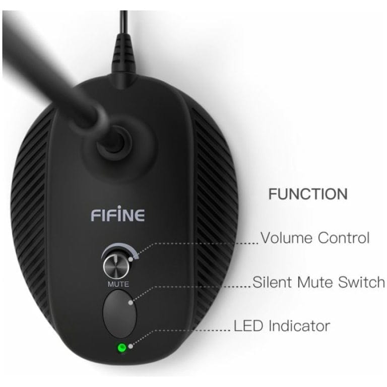 מיקרופון גוזנק USB למחשב לשיחות זום/סקייפ Fifine k052