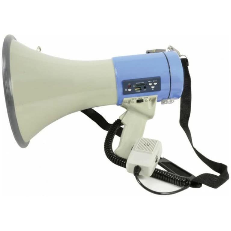 MUSIC מגפון מיקצועי לשטח פתוח הפגנות וכריזה