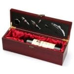 קופסא לבקבוק יין 5 אביזרים