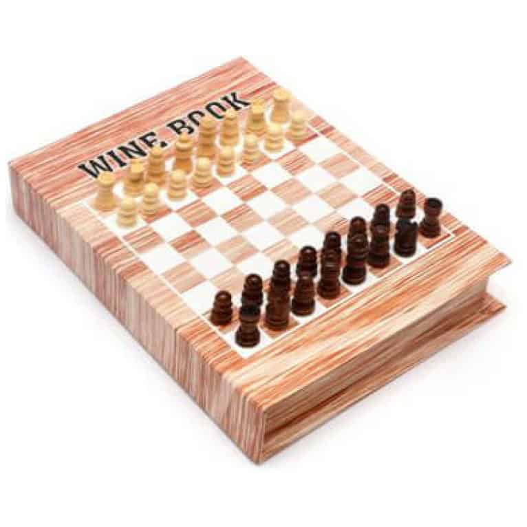 ⁦סט אביזרי יין עם משחק שח מט⁩ – תמונה ⁦3⁩