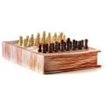 סט אביזרי יין עם משחק שח מט