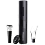 פותחן בקבוקי יין חשמלי משולב באביזרים.עובד על סוללות