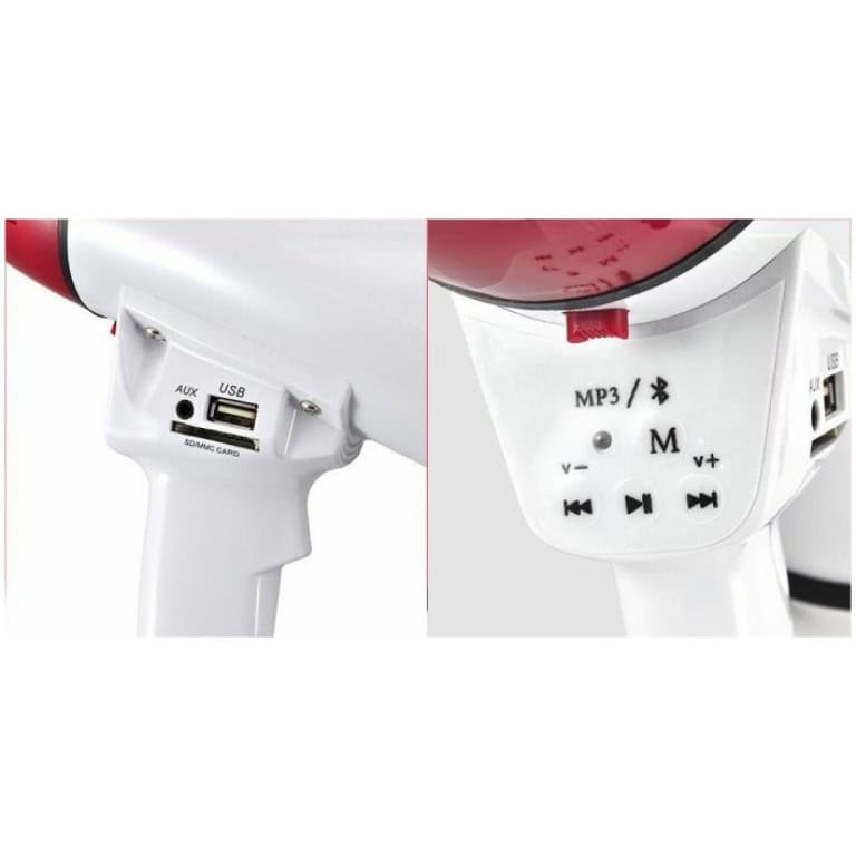 Supernova 50WATT מגפון מיקצועי להפגנות עם נגן מובנה בלוטוס ואופציה לסוללה נטענת