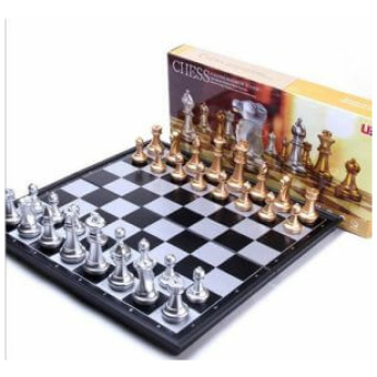 שחמט מהודר מתקפל כלים זהב וכסף