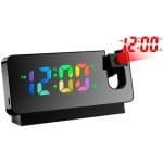 שעון מעורר לד עם מקרן