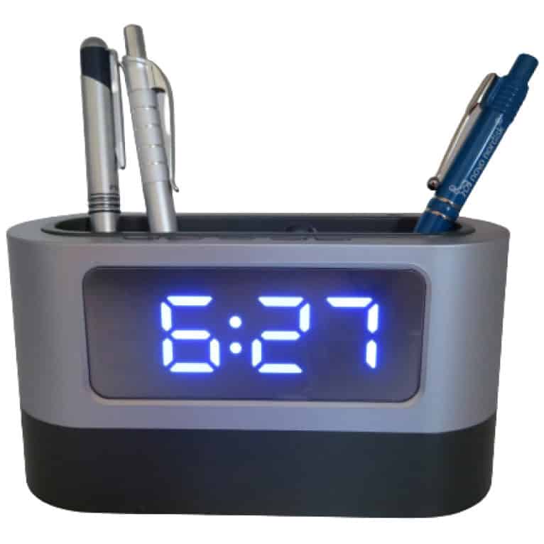 מעמד משרדי עם שעון לד