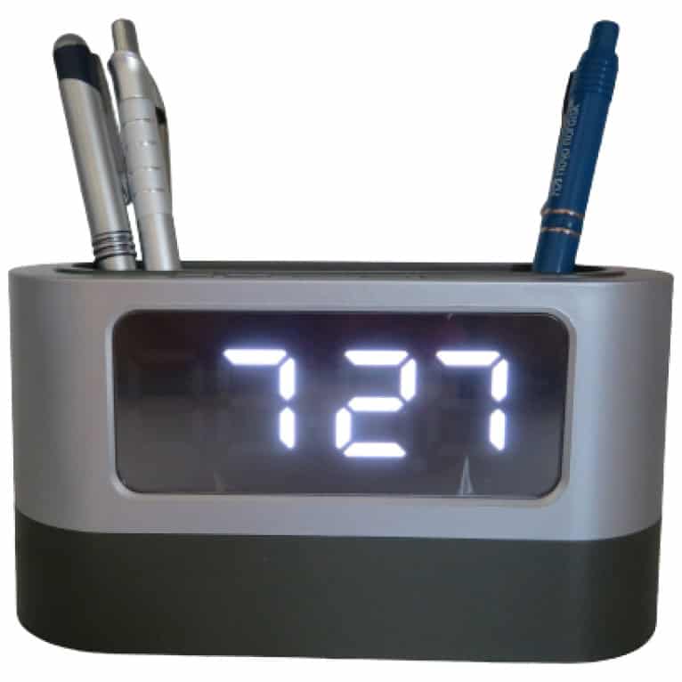 מעמד משרדי עם שעון לד