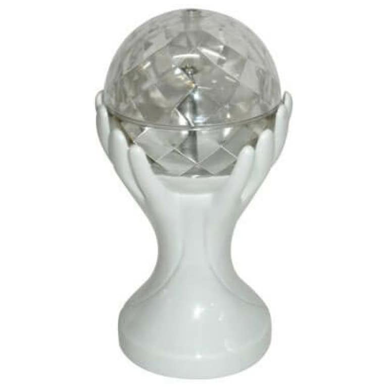 ⁦כדור דיסקו מפיץ אורות בעיצוב  ידיים⁩ – תמונה ⁦2⁩