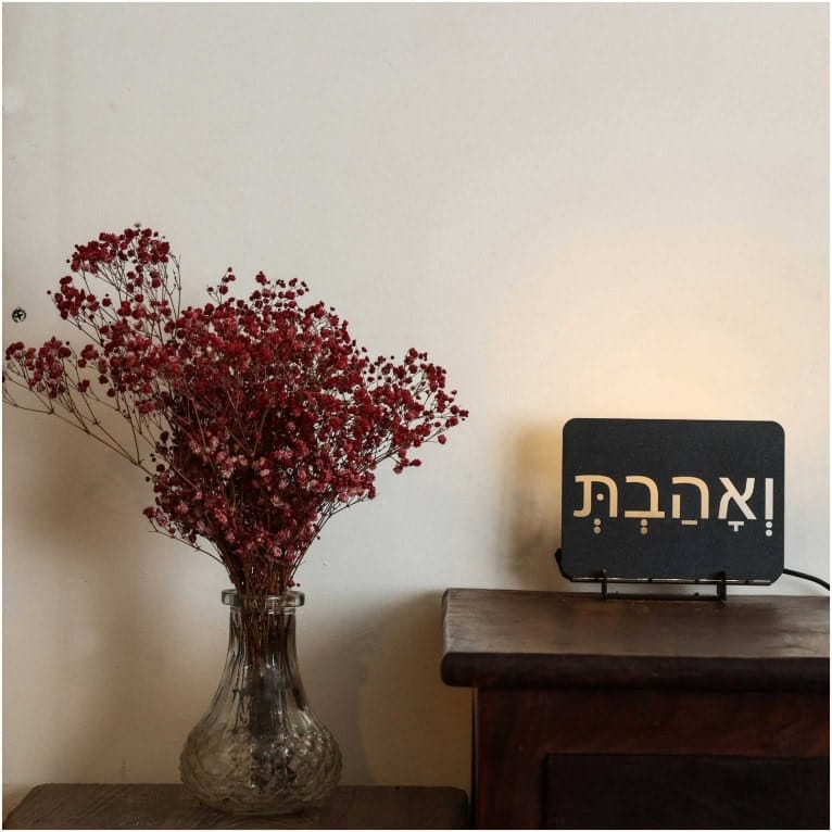 ⁦מנורת קיר מעוצבת ואהבת לבית או למשרד⁩ – תמונה ⁦3⁩