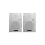 זוג רמקולים מוגברים להתקנות קבע 6″ Polman PLM6608W צבע לבן