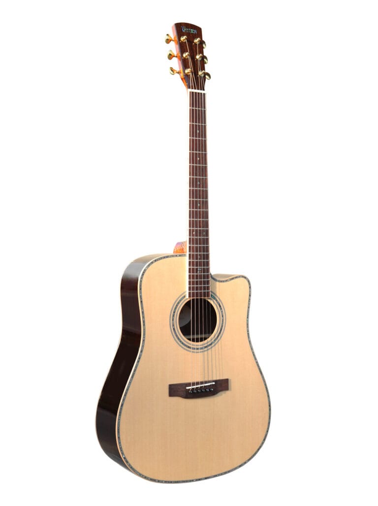 גיטרה אקוסטית בעבודת יד Queen D30