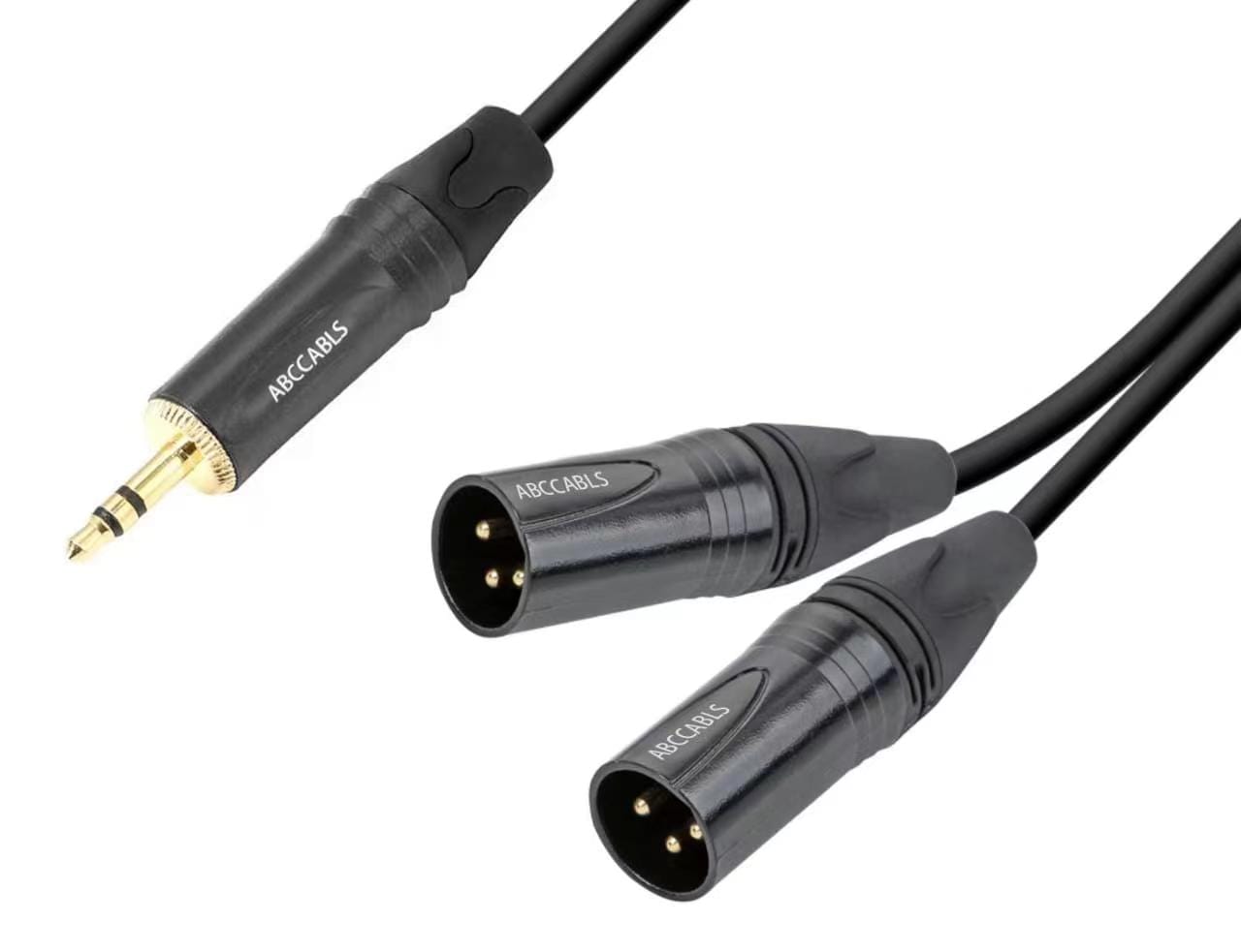 MA303-5.jpg כבל XLRX2 - PL3.5 אורך 5מ' איכות GOLD תוצרת ABC CABLS