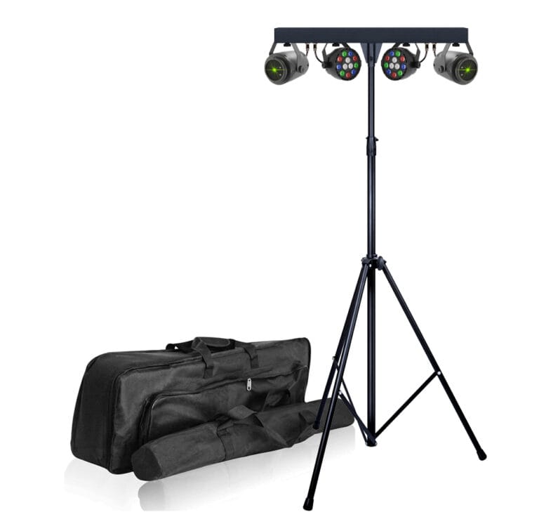 סט תאורה תומס לד ולייזר כולל סטנד ותיקים Shadow PL-31E