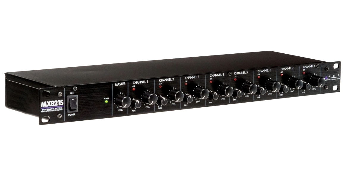 lg_MX821S-angle-1.webp מיקסר סטריאו 8 ערוצים ART Pro Audio - MX821S