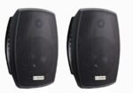 זוג רמקולים מוגברים שחורים עם בלוטוס 6.5″ QL-Milano RA-A410