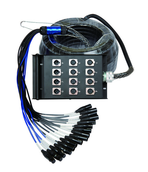 12-channels-stage-box.jpg ABC Cables – מולטי כבל עם קופסה 8 כניסות/4 יציאות, 15 מ'