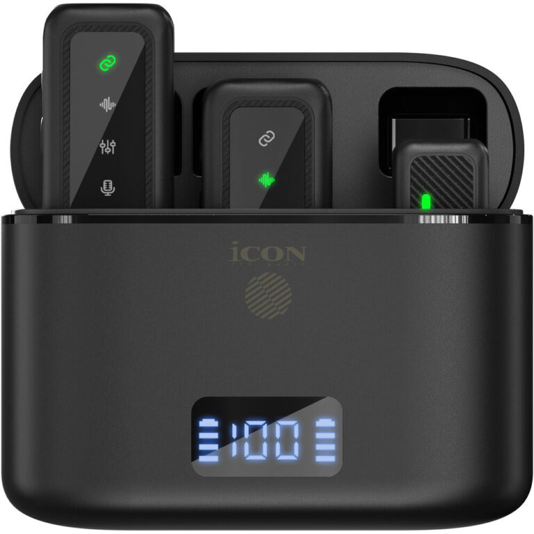 ICON AirMic 3, מערכת מיקרופונים אלחוטית עם סינון רעשים ליוצרי תוכן