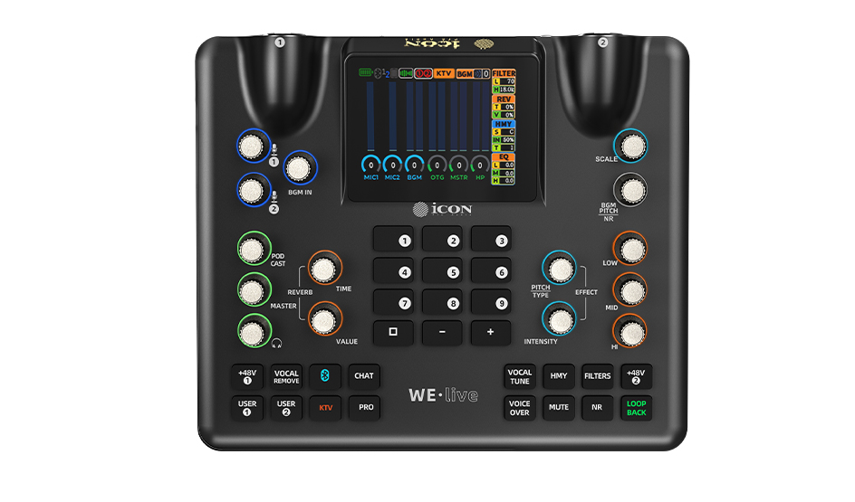 1EN.jpg קונסולת סטרימינג ICON WeLive Pro – ליוצרי תוכן ופודקאסטים