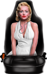 כיסוי למושב הרכב בהדפס MARY
