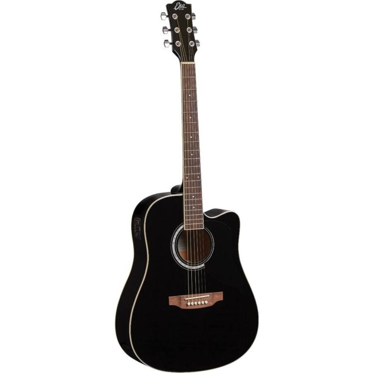 EKO Ranger CW Eq Black, גיטרה אקוסטית מוגברת בצבע שחור