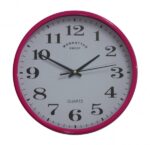 שעון קיר שרונה בצבע ורוד – לעיצוב הבית והמשרד