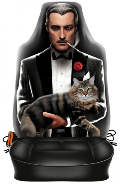525-Godfather.jpg כיסוי למושב הרכב בהדפס THE GODFATHER
