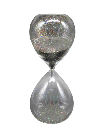6337-1653227289.png שעון חול זכוכית - חול מנצנץ, לשולחן העבודה ולמשרד, דגם TG1736
