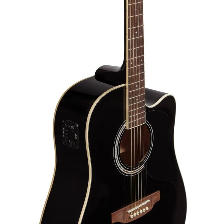 EKO Ranger CW Eq Black – גיטרה אקוסטית מוגברת בצבע שחור